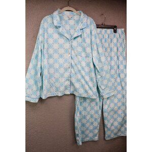 Kim Rogers Mink Fleece Pajama Set-Size XL-Ultra Soft-New without Tags
